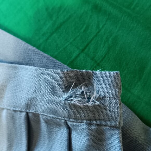 Vintage Powder Blue Pleated Skirt 1960s Mini Midi, XS-S Vintage Deadstock/ NOS - Picture 7 of 9